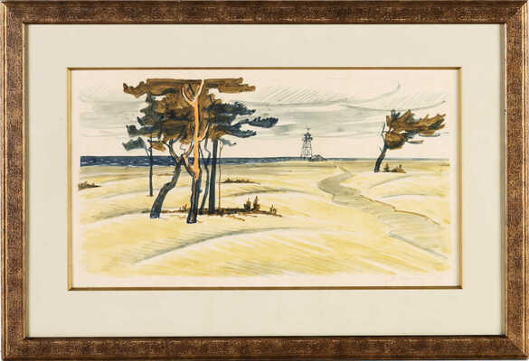 Ройтер Липа Герш-Лейбович. Пейзаж с башней